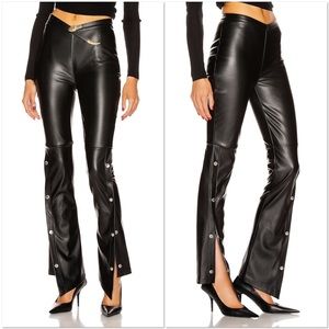 EUC ALEXANDER WANG Stretch Washable Faux Leather Pants 2